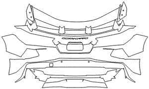 Rear Bumper Kit | CHEVROLET CORVETTE STINGRAY CONVERTIBLE 2023