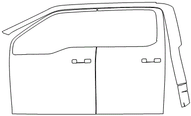 Left Side Door PPF Kit | FORD F-150 PLATINUM 2024