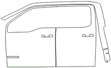 Load image into Gallery viewer, Left Side Door PPF Kit | FORD F-150 LARIAT 2024