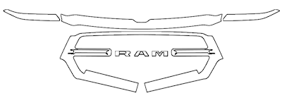 Grille PPF Kit | RAM 1500 TRADESMAN 2019