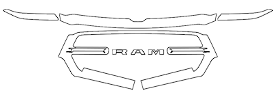 Grille PPF Kit | RAM 1500 TRADESMAN 2021