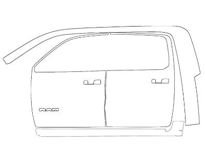 Left Side Cab PPF Kit | RAM 1500 TRADESMAN 2024 