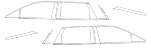 B-C-D Pillar & Window Trim Kit | CADILLAC LYRIQ 2024