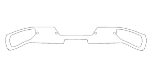 Rear Bumper PPF Kit | CHEVROLET SILVERADO 2500HD LT 2024