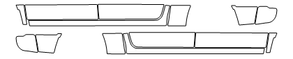 Rocker Panel PPF Kit | RAM 1500 CLASSIC TRADESMAN 2024