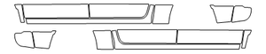 Rocker Panel PPF Kit | RAM 1500 CLASSIC SLT | TRADESMAN 2023