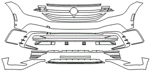 Bumper Kit | VOLKSWAGEN TIGUAN COMFORTLINE R-LINE HIGHLINE R-LINE 2023