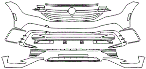 Bumper Kit | VOLKSWAGEN TIGUAN COMFORTLINE R-LINE HIGHLINE R-LINE 2023