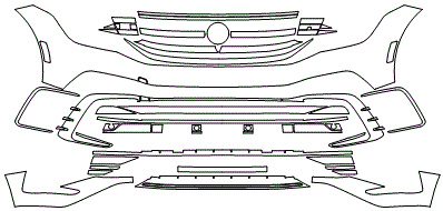 Bumper Kit | VOLKSWAGEN TIGUAN SE R-LINE -- SEL - R-LINE 2023