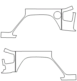 Rear Fender Kit - 4 DOOR | JEEP WRANGLER UNLIMITED 4 DOOR RHD 2022