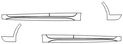 Rocker Panel Kit | TOYOTA COROLLA SEDAN SE - XSE - NIGHTSHADE 2022